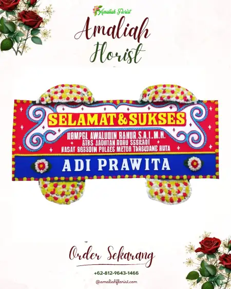 Papan Bunga Ucapan Selamat Sidomlangean